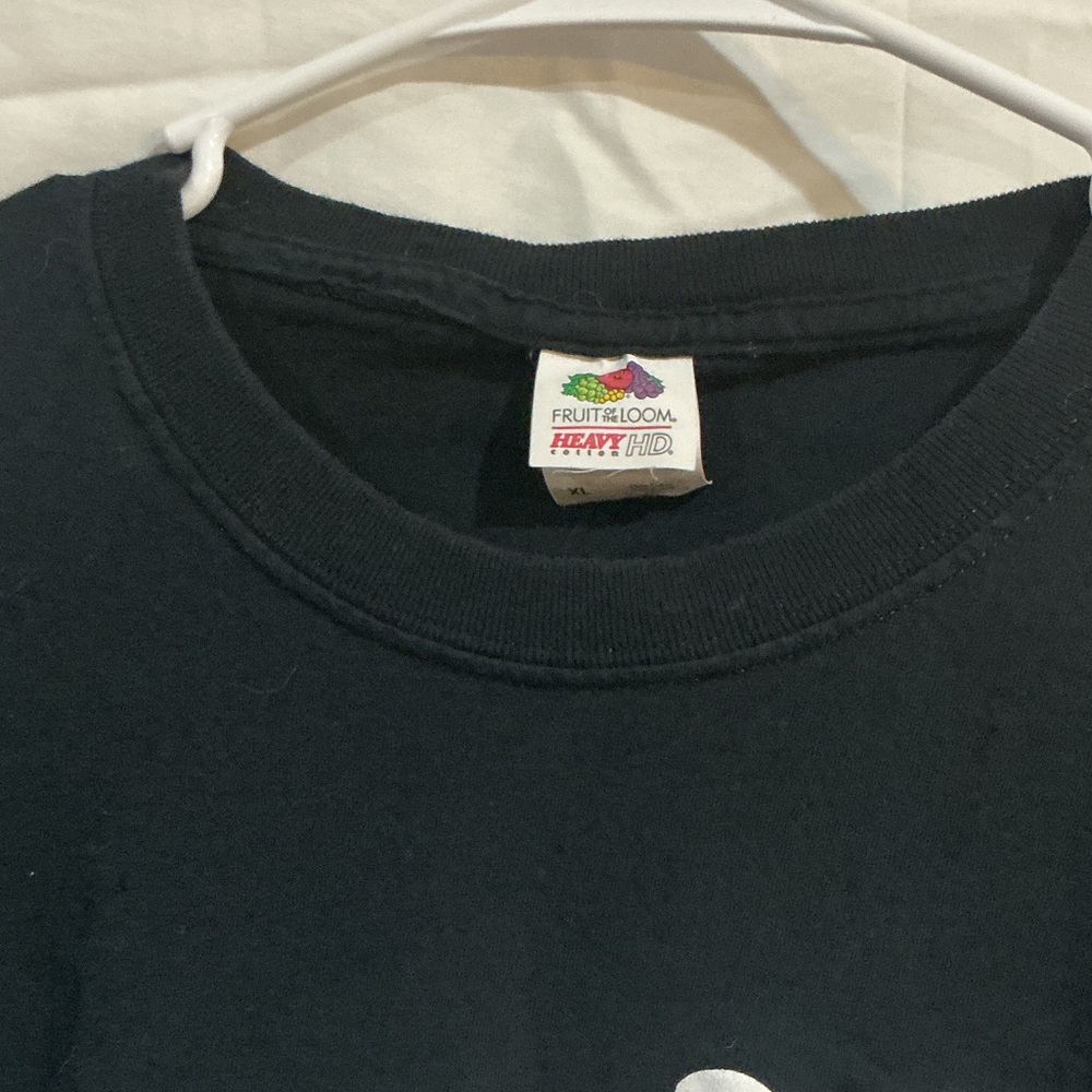 Fruit of the Loom Black Tee with White Graphic- Paradise Garage - Picture 5 of 6